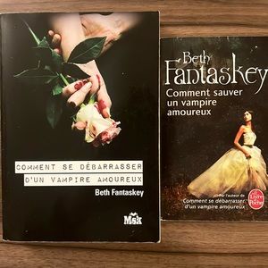 Série Vampire amoureux, tomes 1-2, livres en français, books in french